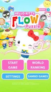 Hello Kitty Flow Puzzle Screen Shot 0