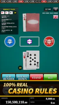 Blackjack! - Official REAL Casino FREE Screen Shot 2