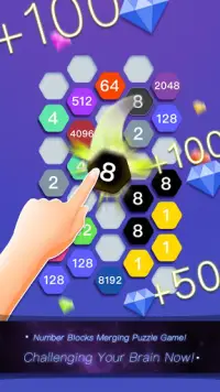 Hexa Cell - Number Blocks Connection Puzzle Games Screen Shot 0