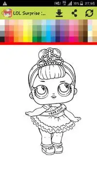 Dolls Surprise : Coloring Game Screen Shot 2