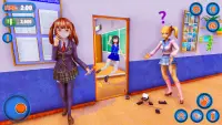anime bad girl school life sim Screen Shot 0