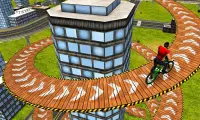Rooftop Bicycle Stunt Rider 3D Screen Shot 1