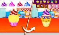 Emoji Cupcake Maker Games-Game Memasak Emoji yang Screen Shot 3
