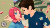 Sakura High School Girl Love Story Simulator Games Screen Shot 1