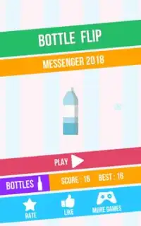 🍾🍼 Bottle Flip 2018 Messenger Super Hard Game 🍾 Screen Shot 7
