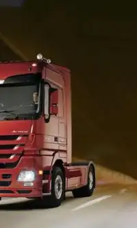 Puzzles Jigsaw Mercedes Actros Game Screen Shot 0