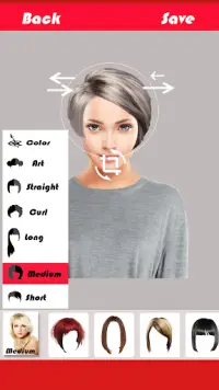 Change Hairstyle Screen Shot 2