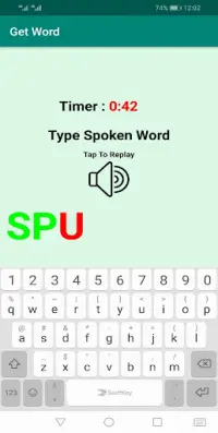 Catch Word - Typing Game Screen Shot 3