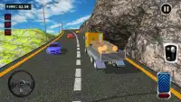 Przyszłość Ładunek Załadowany Ciężarówka Kierowca Screen Shot 1