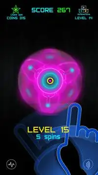 Fidget Spinner -  spinning vs neon monsters Screen Shot 3