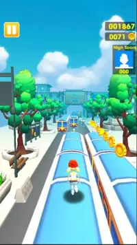 Subway City Runner: 3D Traffic Run Screen Shot 0