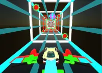 Real Flying Car -Speed Tron Cube Tunnel Trouble 3D Screen Shot 1