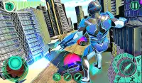 Grand City Flying Hero - Robot Rescue Games 2021 Screen Shot 1