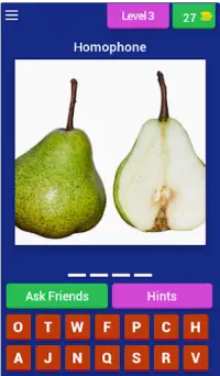Homophone Quiz Game (Homonyms App) Screen Shot 2
