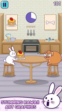 Bunny vs Kitty Pancake:Kawaii Screen Shot 3