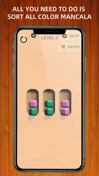 Mancala Color Stack - Color Match Puzzle Free Screen Shot 0