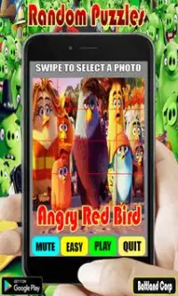 Random Angry Red Bird Puzzles Screen Shot 7