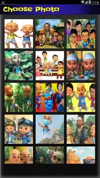Picture Puzzle - Upin and Ipin Puzzle Screen Shot 2