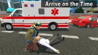 Big Ambulance Doctor Rescue 3D Screen Shot 0