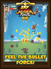 Céu Jet Fighter Guerra - Arcade Tiroteio Jogos Screen Shot 6