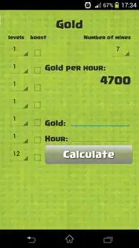 Clash of Resource Calculator Screen Shot 2