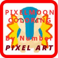 Pixelmoon Coloring By Number - Pixel Art