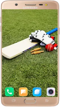 Cricket Bat and Ball Wallpaper Best HD Screen Shot 1