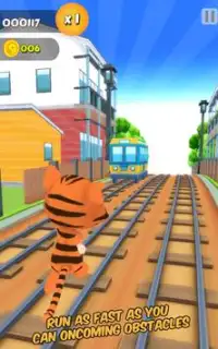 Subway Cat Run Surf - Dash Screen Shot 4