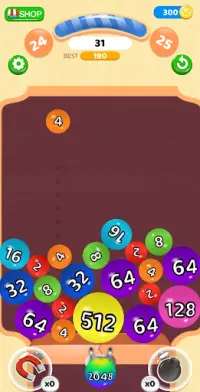 2048 Balls! - Drop the Balls! Numbers Game in 3D Screen Shot 0