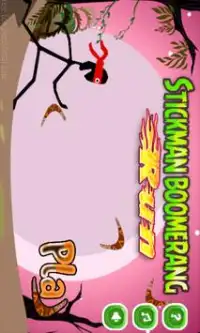 Stickman Boomerang Run Screen Shot 0