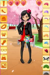 Anime Date Dress Up Girls Game Screen Shot 1