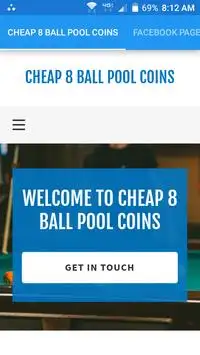 Cheap 8 Ball Pool Coins Screen Shot 0