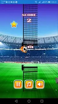 Flappy futbol Screen Shot 1