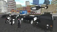 Policía y juego de coches simulador 3D Screen Shot 2