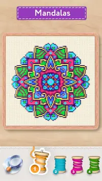 Magic Cross Stitch－للعبه رسم Screen Shot 6