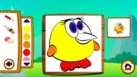 Learning & Coloring - farm animals Screen Shot 1