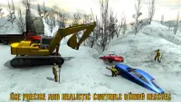 Heavy Snow Excavator Crane Simulator 2018 Screen Shot 1