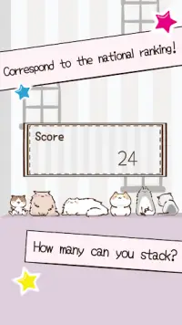 Cat & Sweets Tower -Cute kitty stacking game- Screen Shot 2