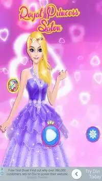 Makeup salon for girls princesses Screen Shot 0