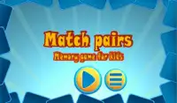 Match pairs kids memory game - Latest edition Screen Shot 0