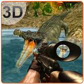 3D zły krokodyl myśliwy sim