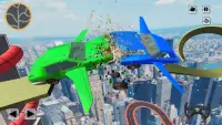Flying Car Derby Crash Stunts & Autorennen Screen Shot 13