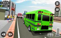 School Bus Driving Games 3D Screen Shot 1
