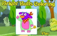 Coloring Game-Bright Bulls Screen Shot 6
