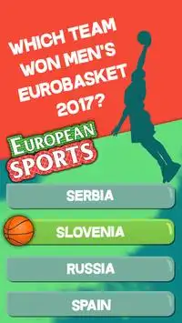 European Sport Quiz - Sports Trivia Game Screen Shot 0