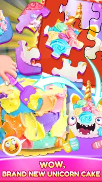 Unicorn Rainbow Cake-Diy Sweet Galaxy Desserts Screen Shot 1
