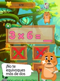 Tablas de multiplicar - Juegos gratis para niños Screen Shot 12