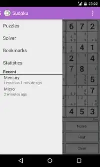 Sudoku Screen Shot 3