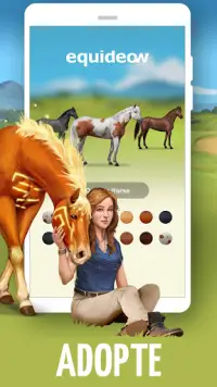 Equideow - jeu gratuit d'élevage de chevaux Screen Shot 0