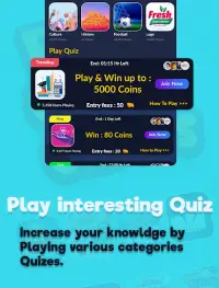 Real Coin Games and quiz Earn prizes and rewards Screen Shot 0